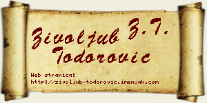 Živoljub Todorović vizit kartica
